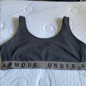 UNDER ARMOUR BLACK COTTON SPORTS BRA